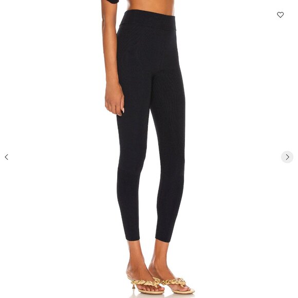 Victoria Beckham Pants - NEW size L Victoria Beckham Ribbed Leggings NAVY BLUE Color